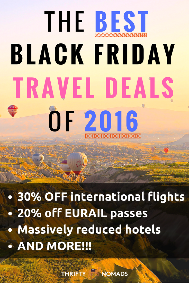 The BEST Black Friday Travel Deals for 2016 - Thrifty Nomads - Will There Be Travel Deals On Black Friday