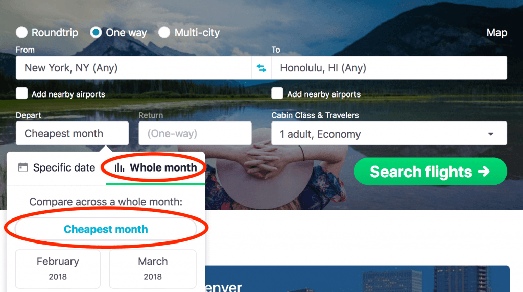 Airline Fare Comparison Chart