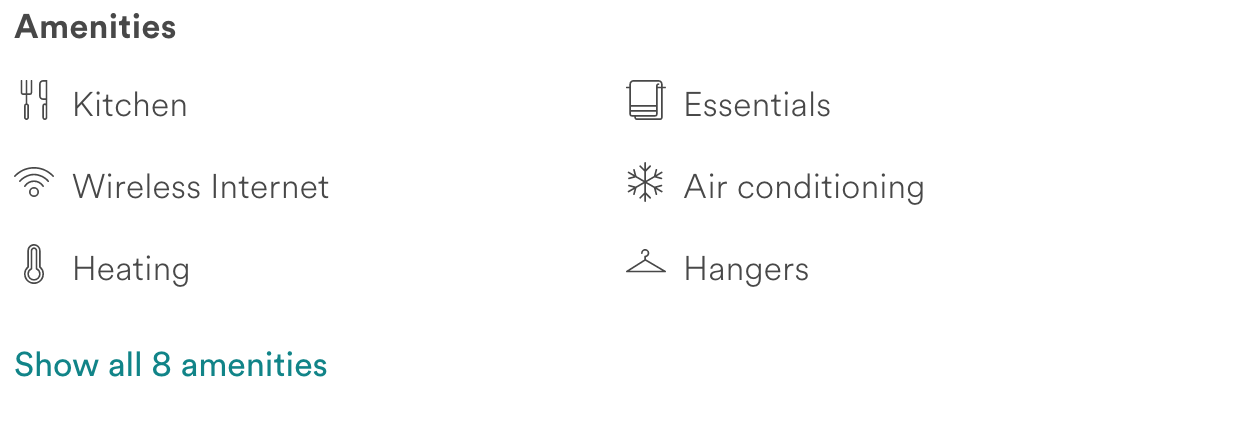 airbnb host amenities