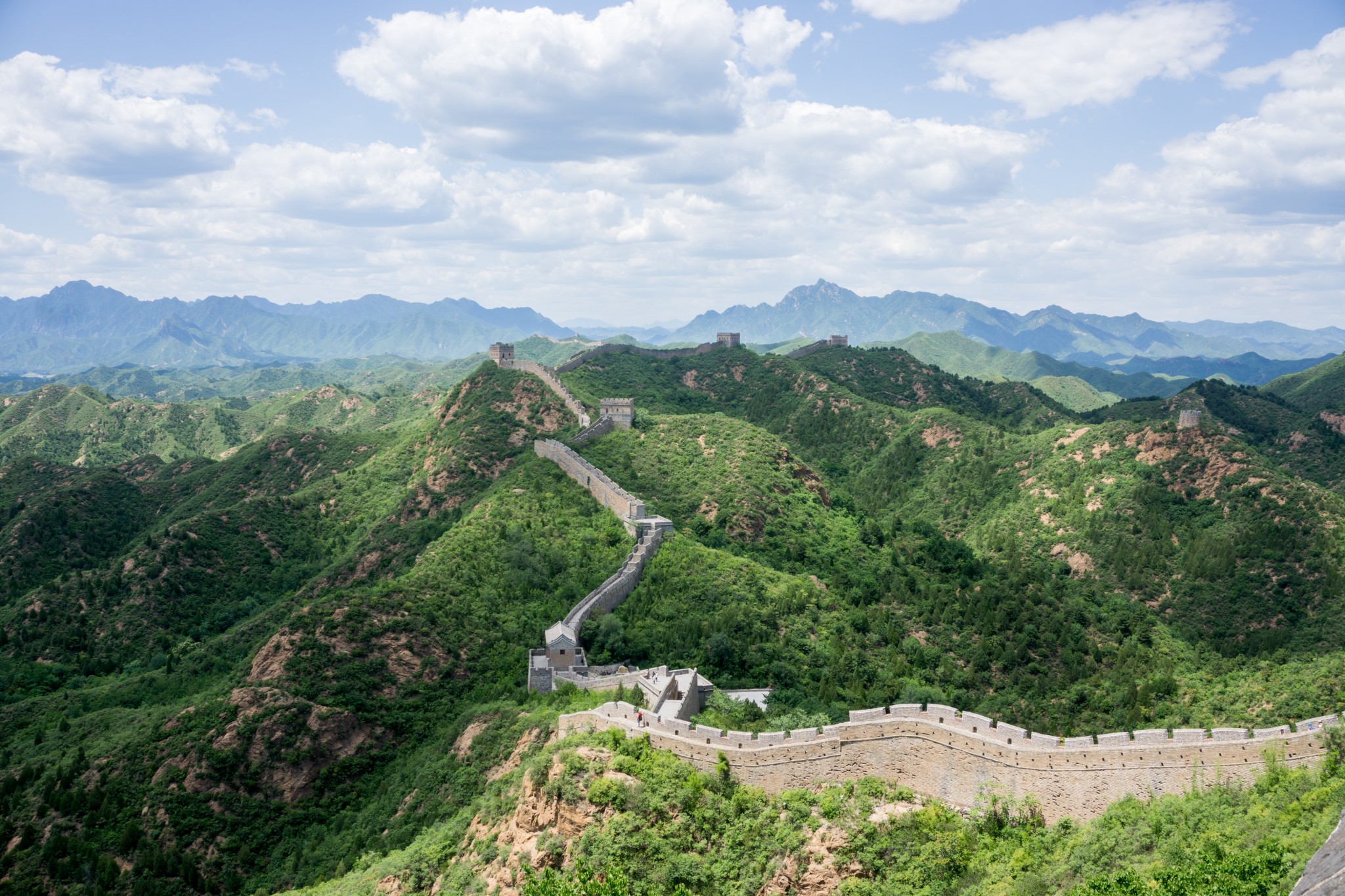 Unrestored Section of the Great Wall of China Photos