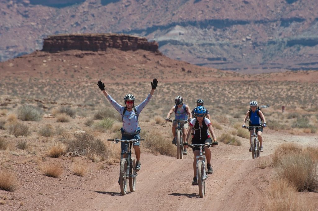 biking