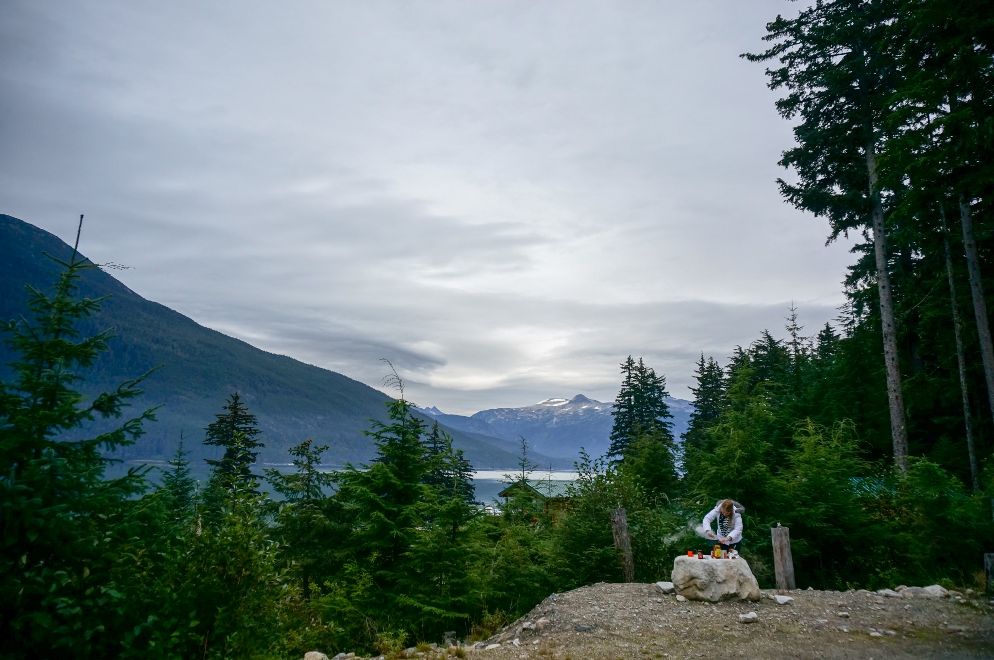 Cooking for ourselves is often not a compromise – it's memorable. Just look at those Alaskan views!