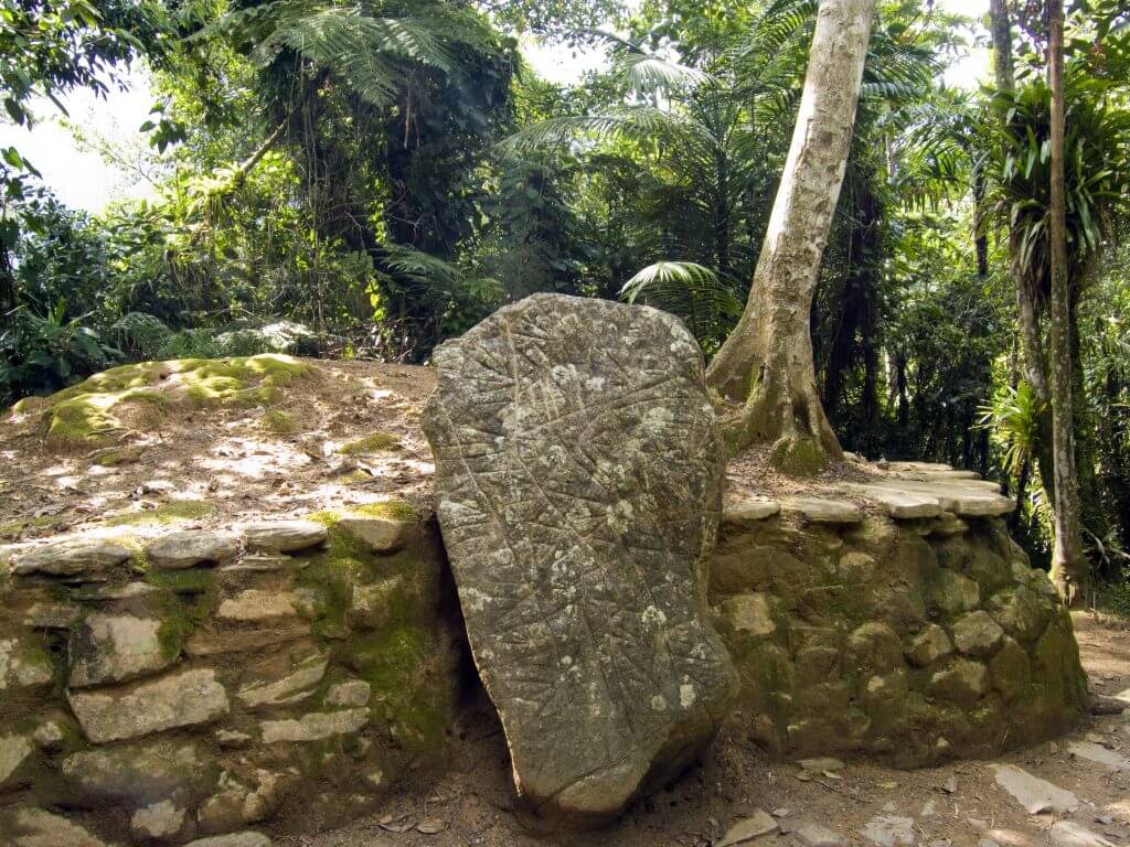 Ciudad Perdida Lost City rock map