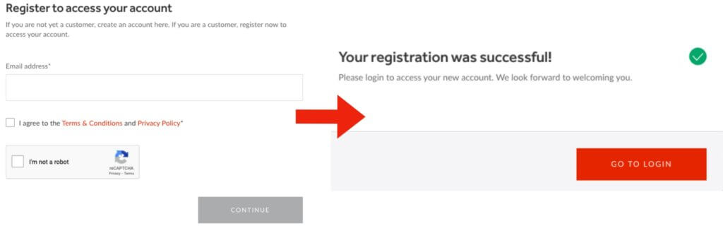 MyRegus registration steps