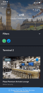 LoungeBuddy Airport Screenshot