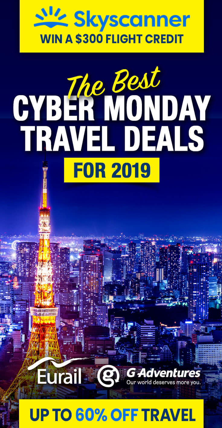 The ULTIMATE List of Black Friday & Cyber Monday Travel Deals for 2020