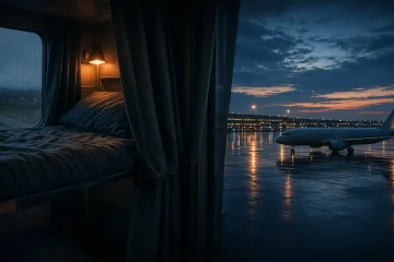 Night train berth versus cheap flight and hotel stack